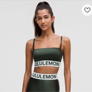 Lululemon Satin Shine Logo Train Bra